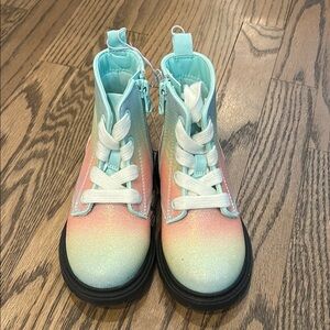Kids Glittery Pastel Boots